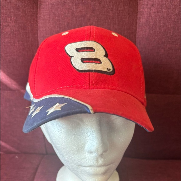 winner’s circle Other - Dale Earnhardt JR Budweiser red, white and blue stars adjustable NWT hat.